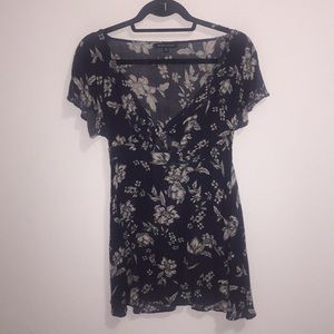 Blue Kendall and Kylie Floral Dress